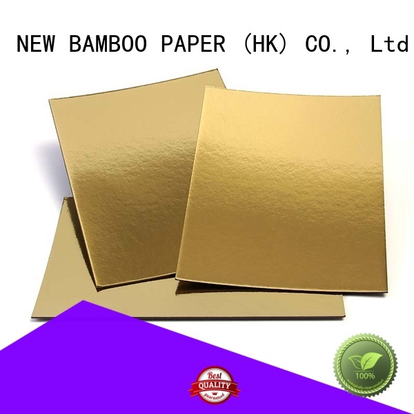 NEW BAMBOO PAPER excellent cake boards gold free design for bread packaging