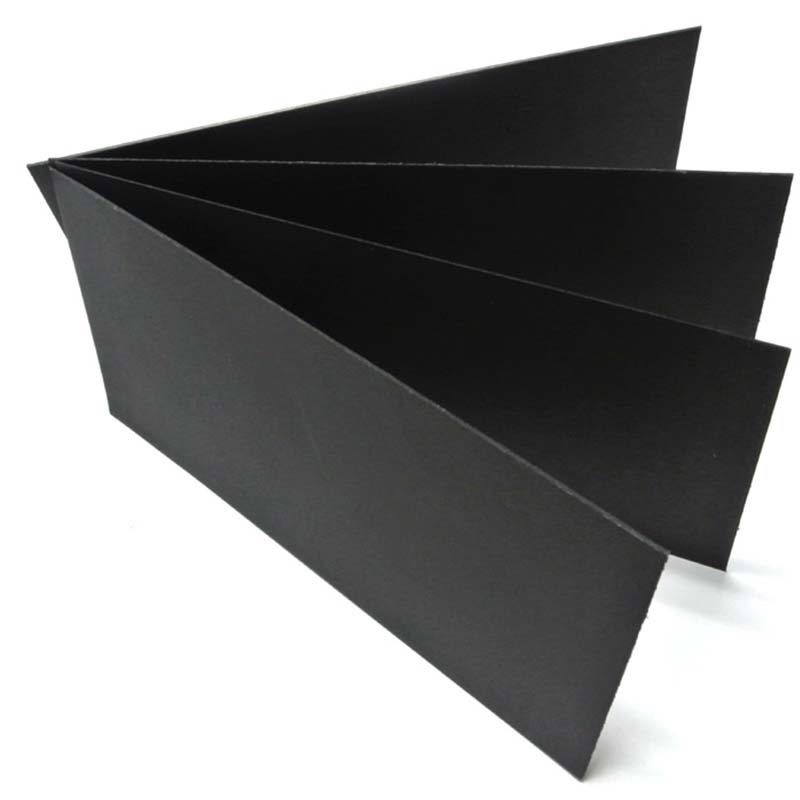 thick black cardboard, One&Two side Black paper laminated with grey board