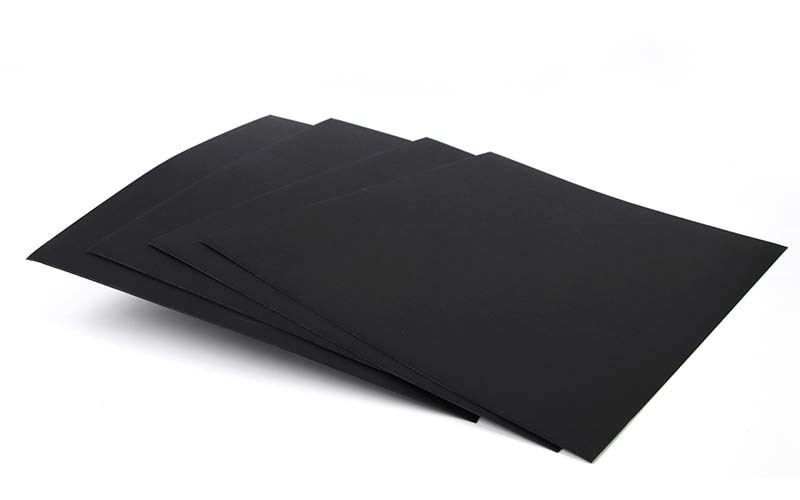 Single Side 110gsm-450gsm Black Paper Reels / Black Paper Board Sheets Standard Size