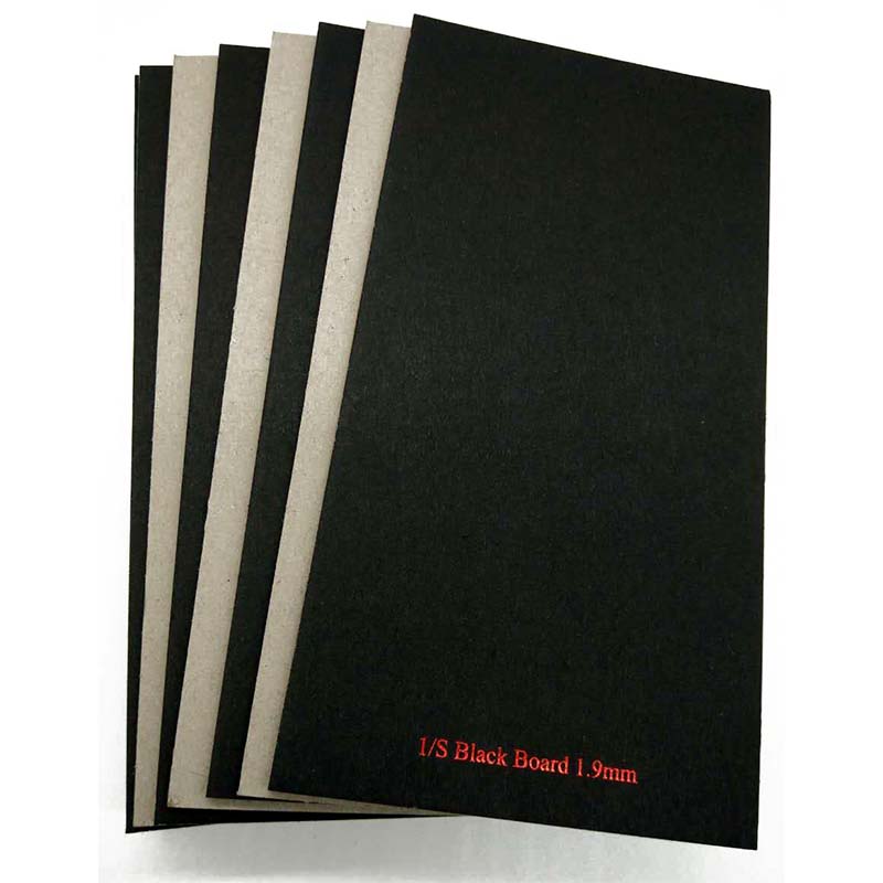 Solid Grade A C1S 1.9mm Black Paper Laminated Paperboard Grey Back-2