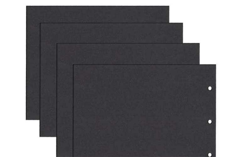 One side uncoated paperboard 110gsm black paper roll for Shopping bag