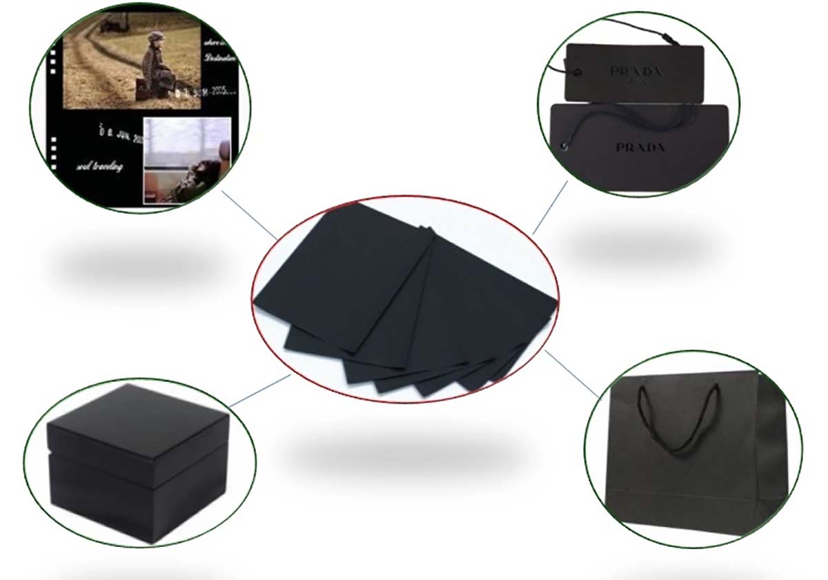 quality large sheets of black paper recycled bulk production for perfume boxes-10