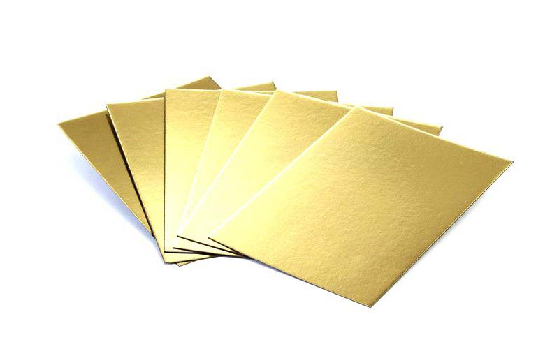 Gold Cardboard and gold foil board Manufacturer | Metallic Foil Board