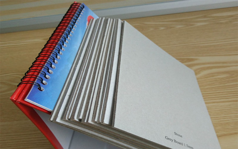 2.5mm Book Binding Cover , Mixed Pulp Strong Stiffness Grey Board Paper