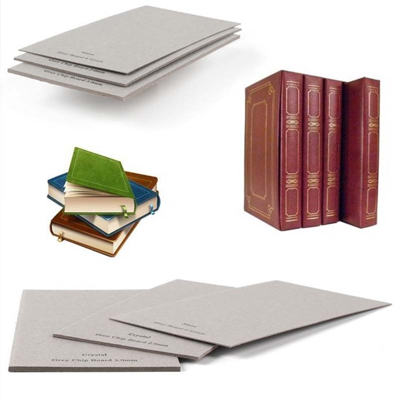 solid laminated grey board degradable factory price for hardcover books-1