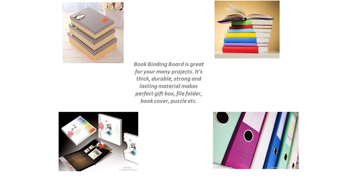 solid laminated grey board degradable factory price for hardcover books