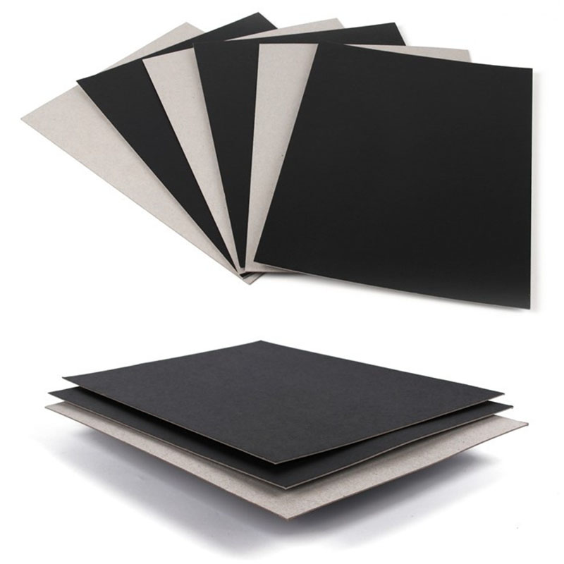 650gsm One Side Black Painted Grey Back Paper Board-1