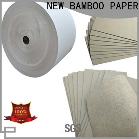 NEW BAMBOO PAPER inexpensive 2mm grey board from manufacturer for packaging