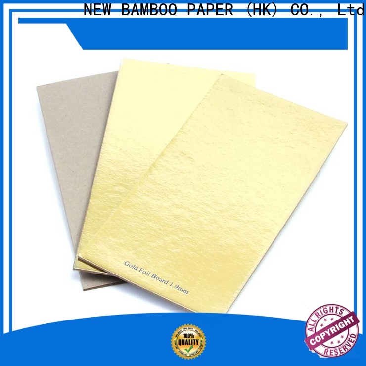 NEW BAMBOO PAPER paperboard gold foil board order now for dessert packaging