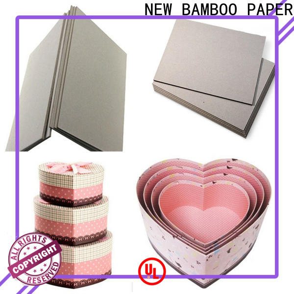 NEW BAMBOO PAPER quality grey paper board free design for boxes