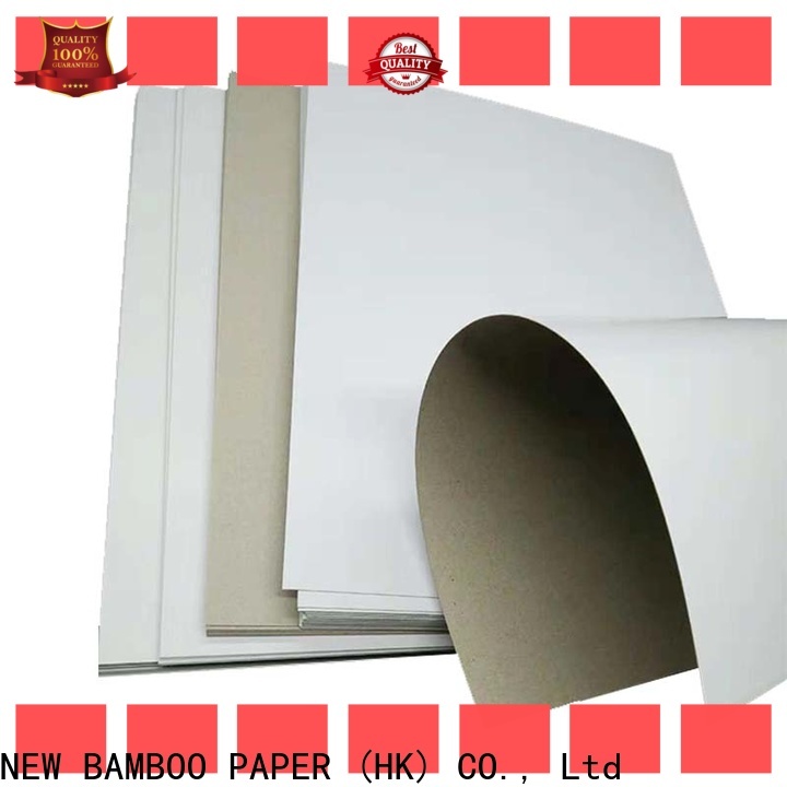 NEW BAMBOO PAPER duplex board gray back bulk production for soap boxes