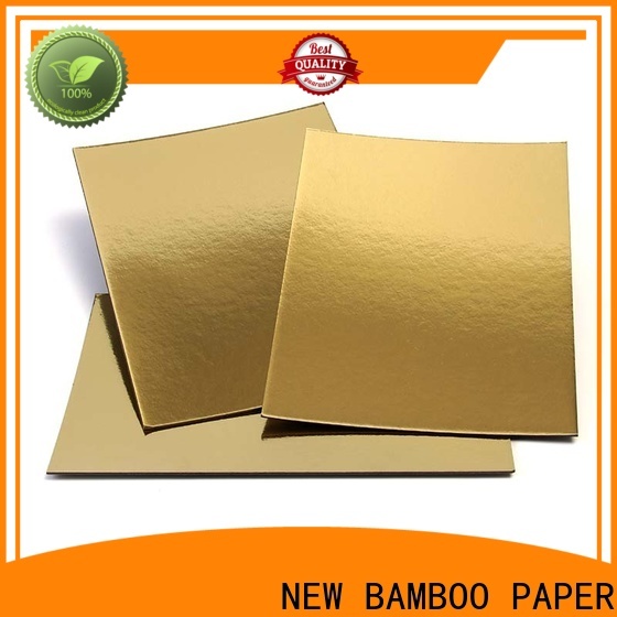 NEW BAMBOO PAPER recycled metallic gold poster board long-term-use for dessert packaging