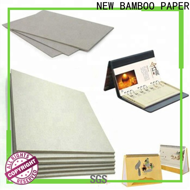 NEW BAMBOO PAPER calendar gray paperboard for wholesale for folder covers