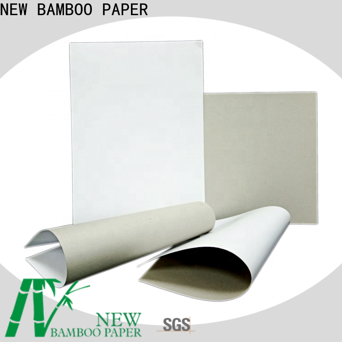 NEW BAMBOO PAPER good-package Grey board with white back order now for box packaging