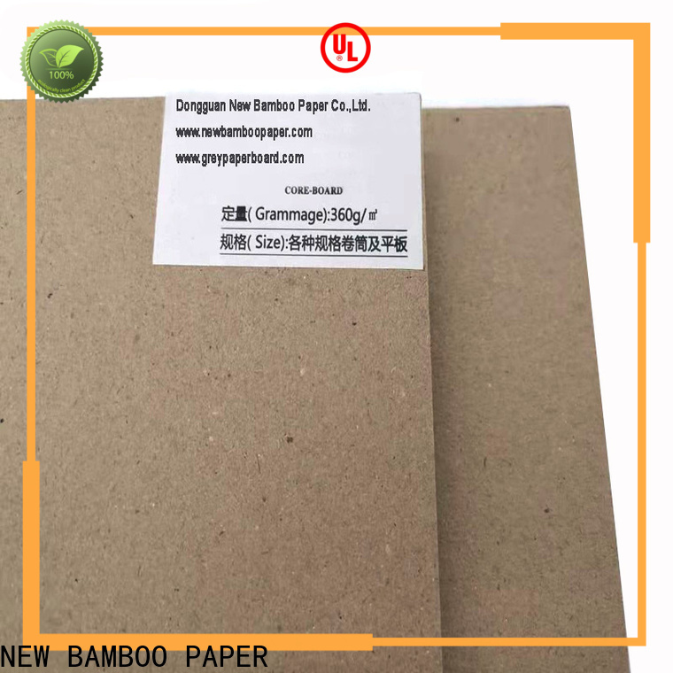 good-package laminated grey board uncoated factory price for stationery