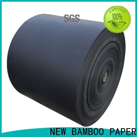 NEW BAMBOO PAPER back black chipboard free quote for shopping bag