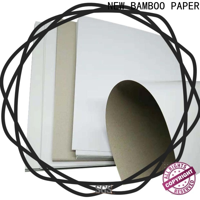 NEW BAMBOO PAPER pulp grey back duplex board for cereal boxes