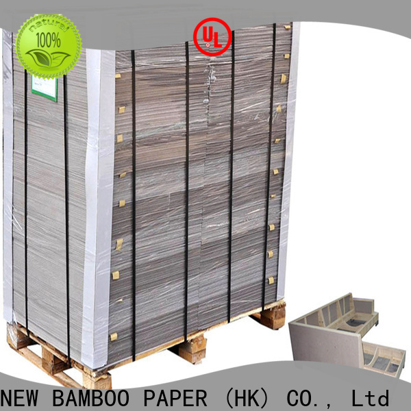 NEW BAMBOO PAPER thick carton gris 2mm bulk production for boxes