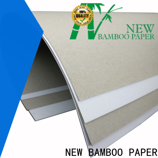 NEW BAMBOO PAPER coated duplex board gray back order now for printing industry