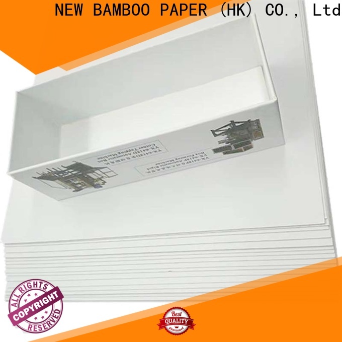 NEW BAMBOO PAPER coated duplex board order now for cloth boxes