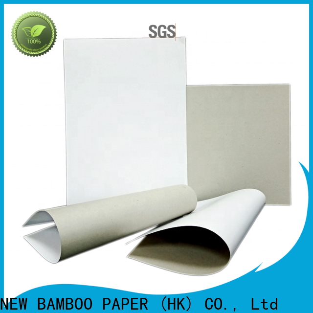 NEW BAMBOO PAPER package duplex board white back factory price for cereal boxes