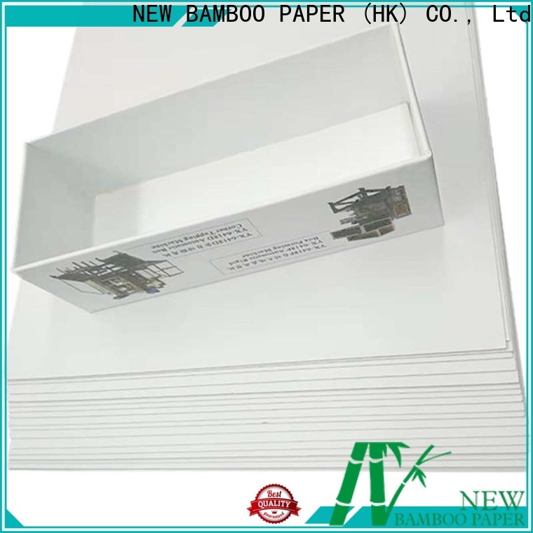 NEW BAMBOO PAPER roll white duplex paper factory price for shoe boxes