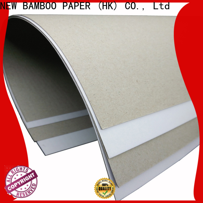 NEW BAMBOO PAPER good-package duplex board grey back from manufacturer for box packaging