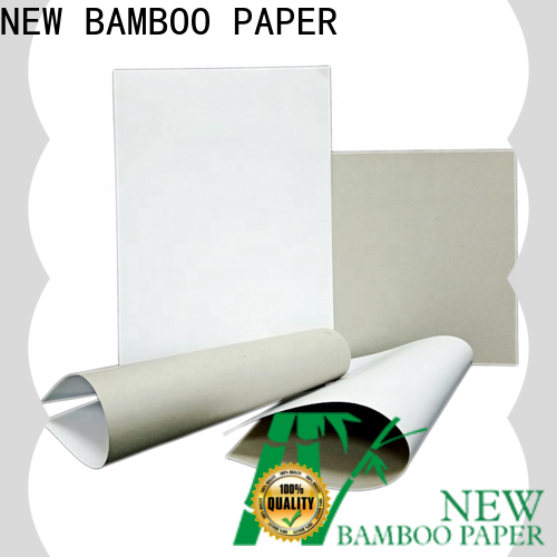 NEW BAMBOO PAPER custom grey back duplex board for crafts