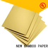 NEW BAMBOO PAPER gold foil board supply for dessert packaging