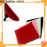 NEW BAMBOO PAPER latest red flocked paper factory