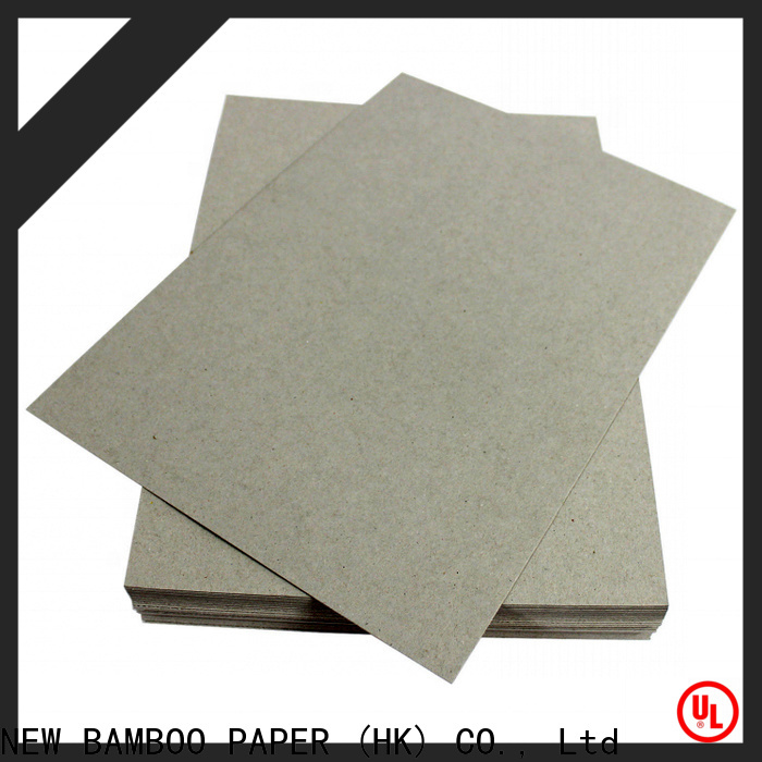 NEW BAMBOO PAPER cover laminated grey board factory for T-shirt inserts
