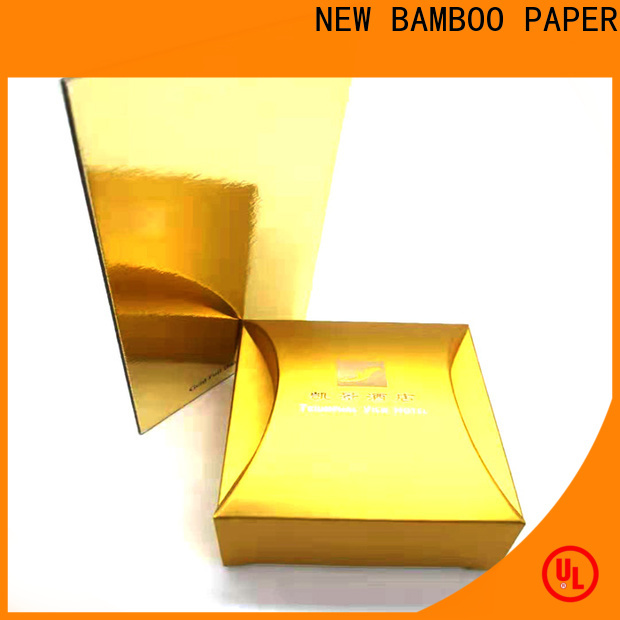 NEW BAMBOO PAPER cardboard paperboard folding cartons free design for pastry packaging