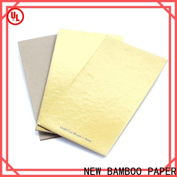 NEW BAMBOO PAPER gold metallic silver poster board factory price for paper bags