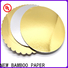 NEW BAMBOO PAPER good-package metallic foil board bulk production for dessert packaging