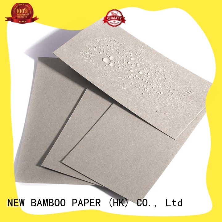 grey poly coated cardboard widely-use for trash cans NEW BAMBOO PAPER