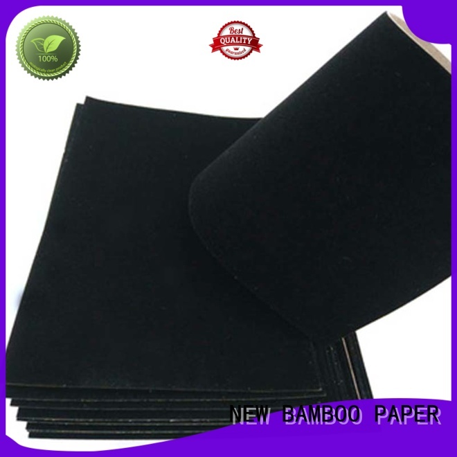 NEW BAMBOO PAPER excellent flocked velvet paper producer for paper bags