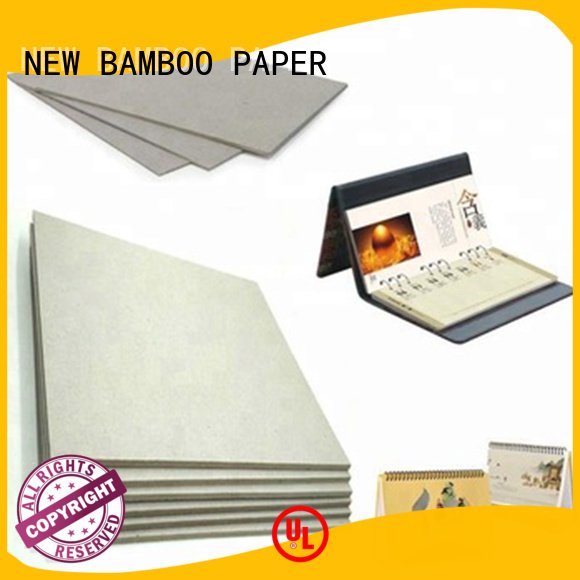 NEW BAMBOO PAPER high-quality grey cardboard desk for book covers