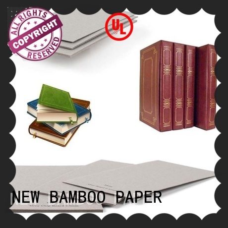 NEW BAMBOO PAPER fine- quality grey board thickness from manufacturer for hardcover books