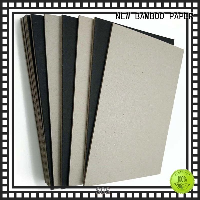 Solid Grade A C1S 1.9mm Black Paper Laminated Paperboard Grey Back