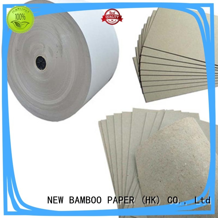 NEW BAMBOO PAPER solid grey board thickness factory price for boxes