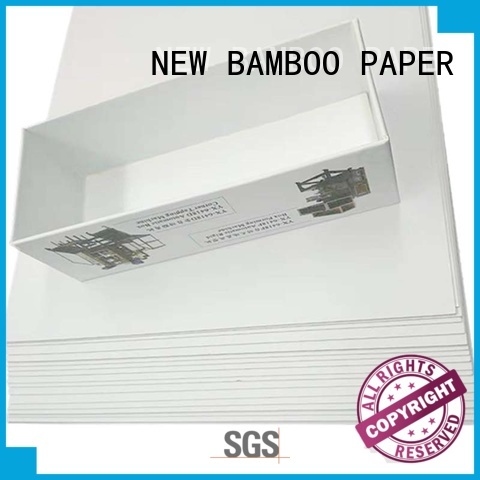 NEW BAMBOO PAPER coated duplex board with grey back free design for box packaging