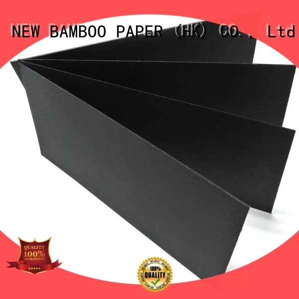 NEW BAMBOO PAPER boardblack black paper board supplier for silk printing