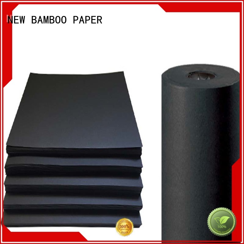 One side uncoated paperboard 110gsm black paper roll for Shopping bag