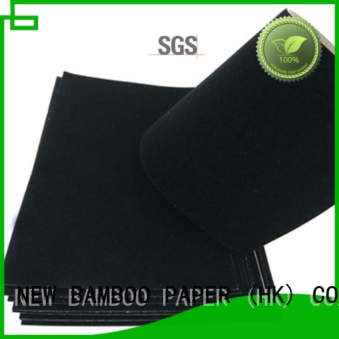 NEW BAMBOO PAPER flocked velvet flocked paper factory for decoration