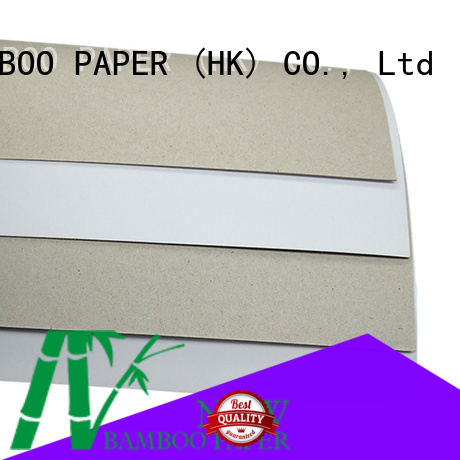 NEW BAMBOO PAPER back duplex board paper from manufacturer for box packaging