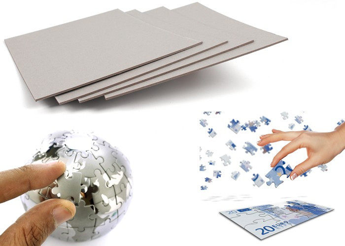 Hard stiffness laminated paper grey cardboard puzzle board material