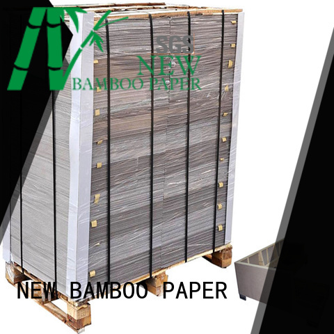 NEW BAMBOO PAPER uncoated gray chipboard from manufacturer for boxes