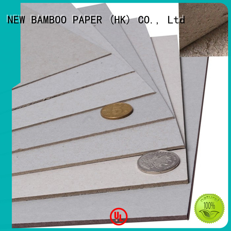 NEW BAMBOO PAPER material grey chipboard bulk production for shirt accessories