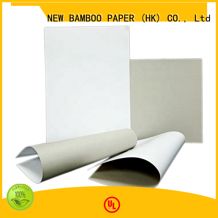 NEW BAMBOO PAPER new-arrival coated duplex board with grey back bulk production for shoe boxes