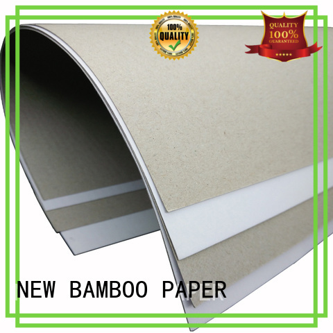 NEW BAMBOO PAPER new-arrival grey back duplex board for crafts